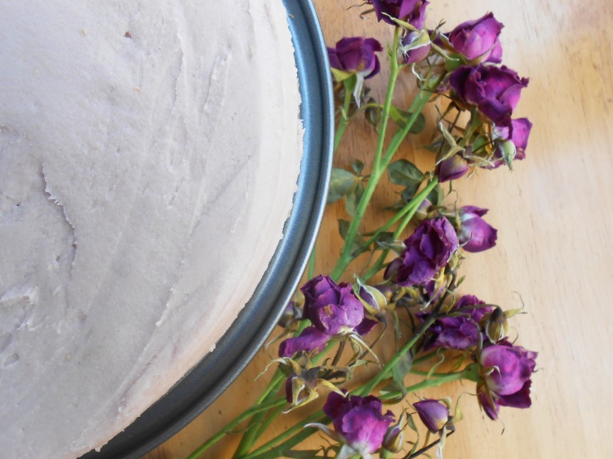 RECIPE: Blender Vanilla Cake with Coconut-Raspberry Frosting